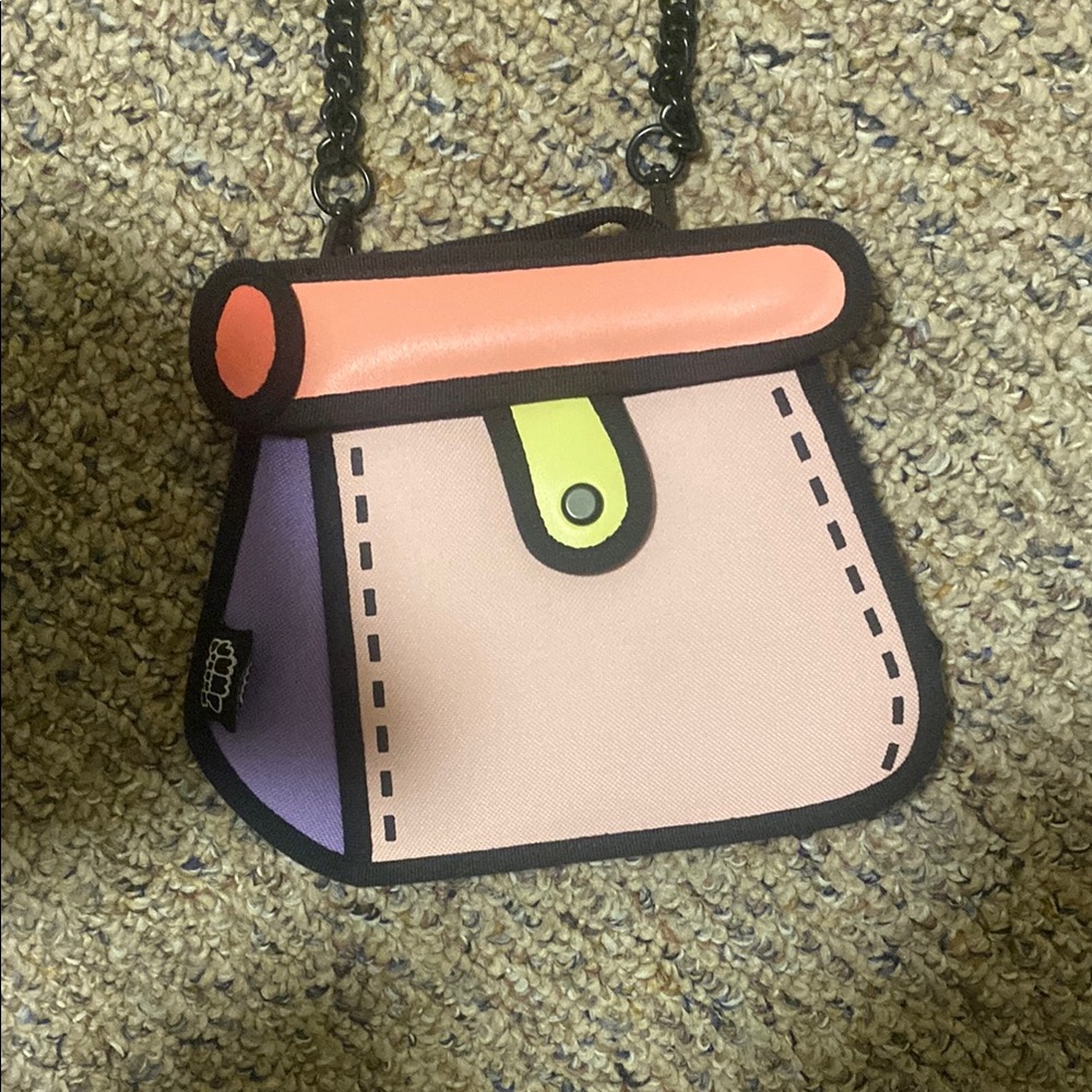 Colorful Cartoon-Style Handbag